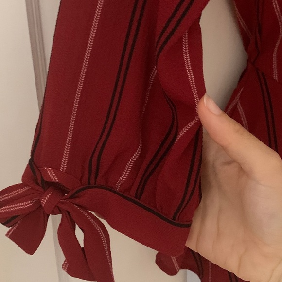 Monteau Red Wrapped Shirt - Picture 4 of 6